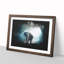 Elephant Roaming In A Green Forest Paint Splash - Framed Print-56915626-56915629