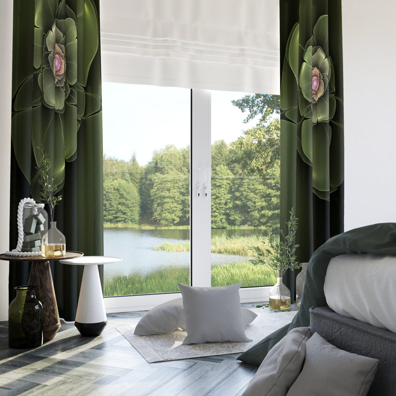 Semi Sheer Curtain Pair, 20" W x 52" L