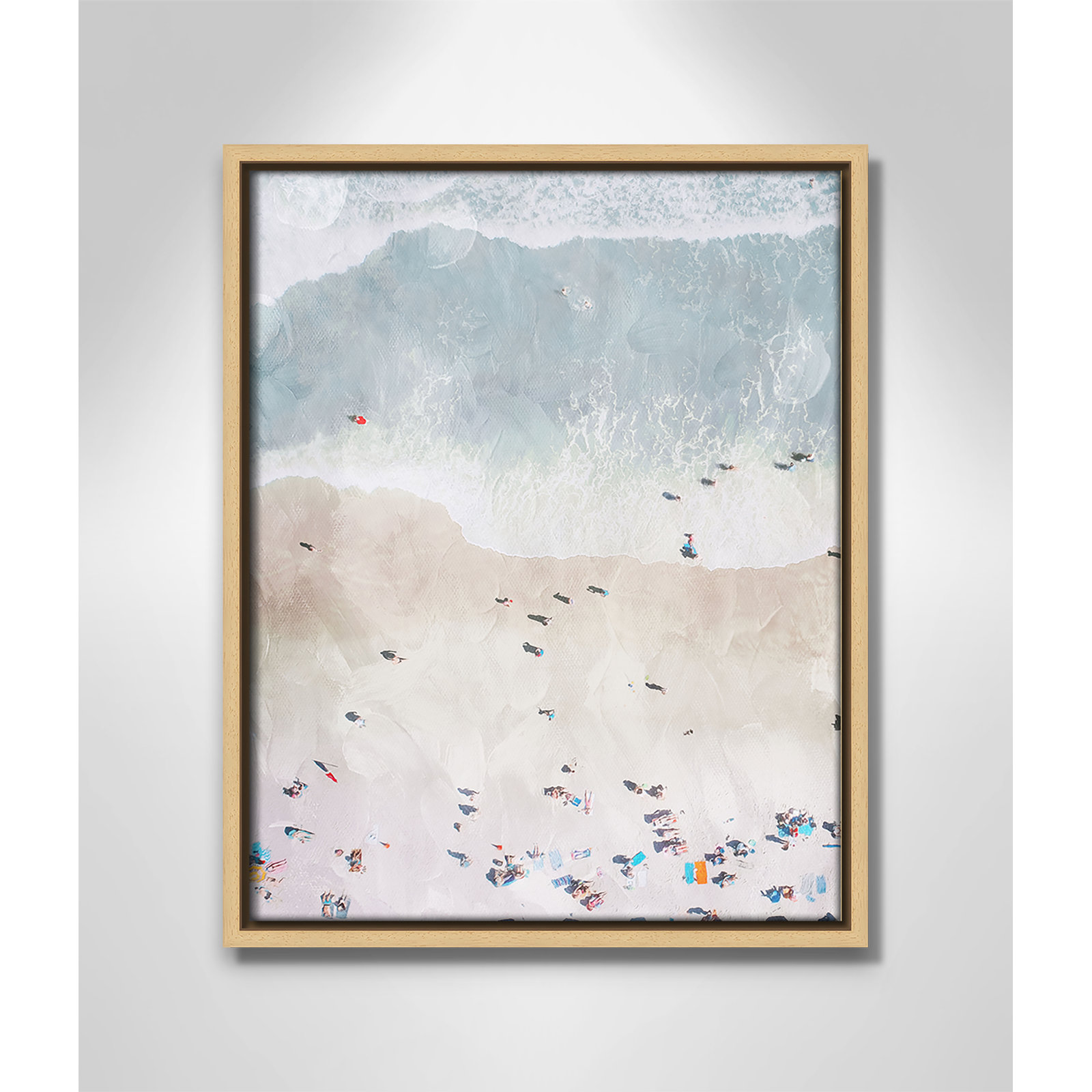 Beaching Out I Print by Milli Villa, 12.5'' W x 15.5'' H, Natural Floater