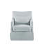 Fauteuil pivotant à jupe avec coussin lombaire l 28 po Bedford London-82572697