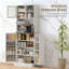 Armoire de rangement avec tablettes réglables, armoire de cuisine pour la maison