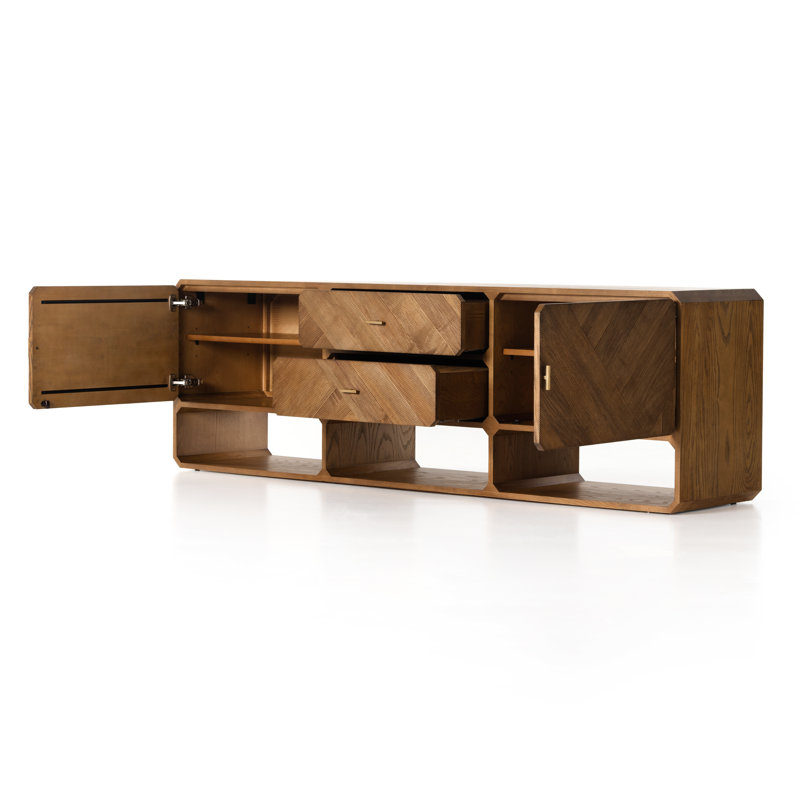 Harris TV Stand for TVs up to 86", Natural Ash