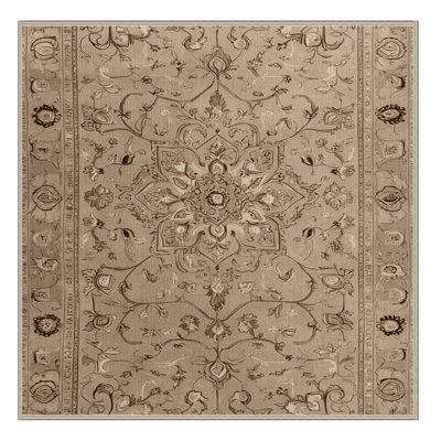 Machine Washable Tabriz Brown Area Rug