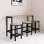 Ensemble de table de salle à manger 60,2 "moderne 4 pièces avec 3 chaises-860268067