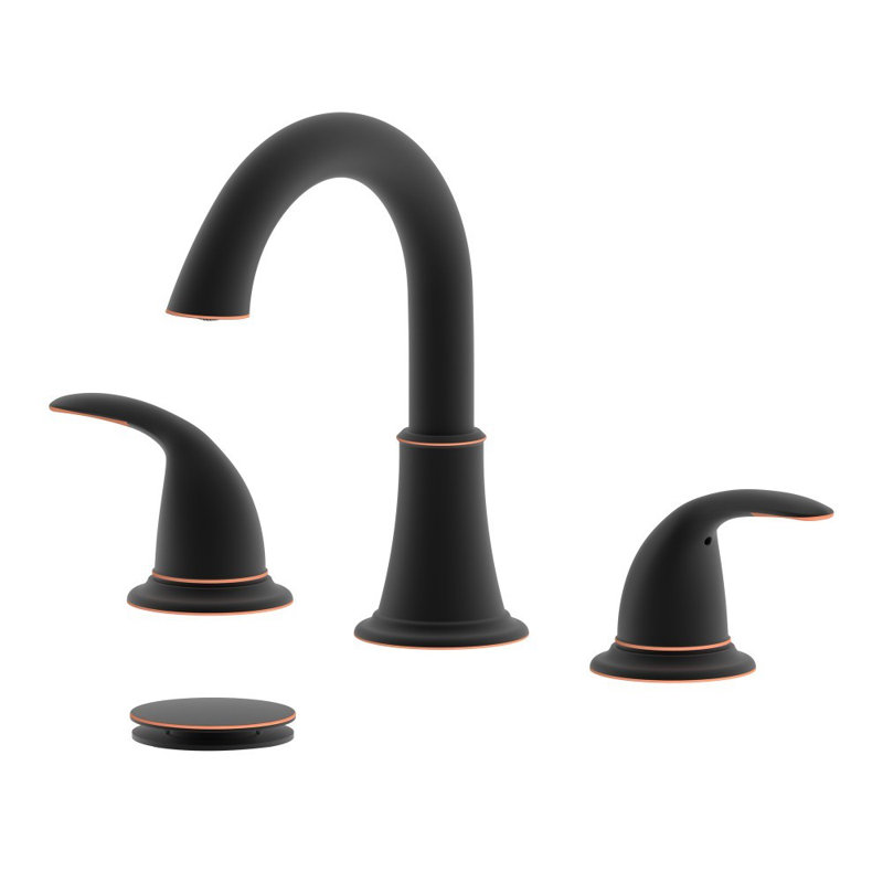 Konya 2-handle Bathroom Faucet with Drain Assembly, Oil Rubbed Bronze