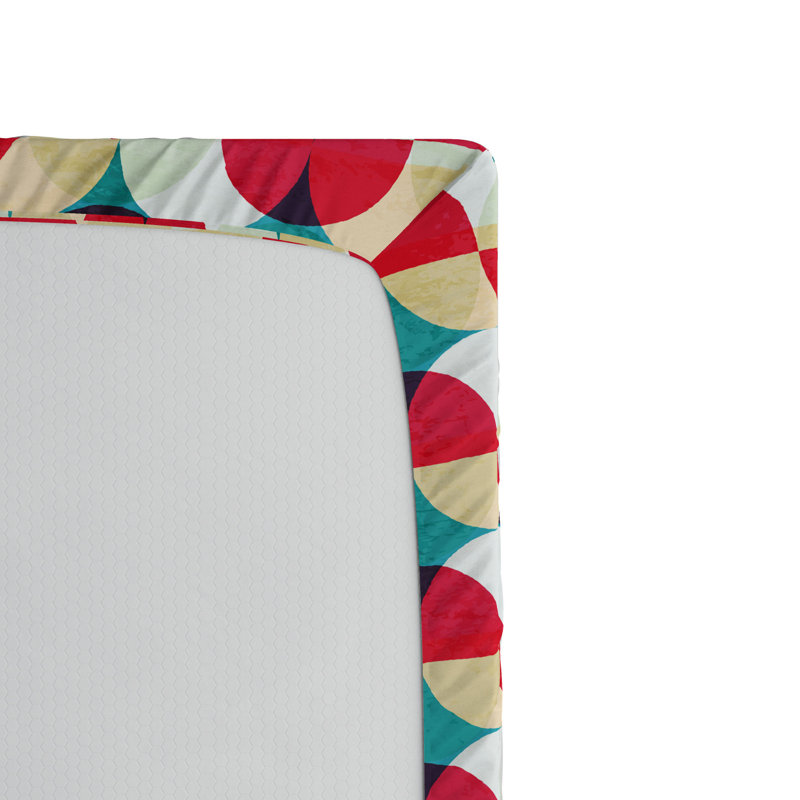 Microfiber Geometric Fitted Sheet, Full Fitted Sheet
