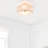Caylah Fabric Semi Flush Mount