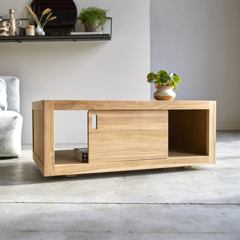 Solid Wood Four Leg Coffee Table