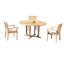 Vellore Outdoor 4 - Piece Teak Dining Set