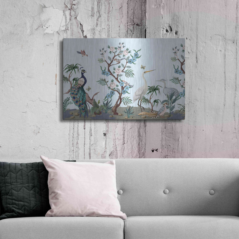 «Florida Bird Garden Crop» par Luxe, H 24 po x l 36 po