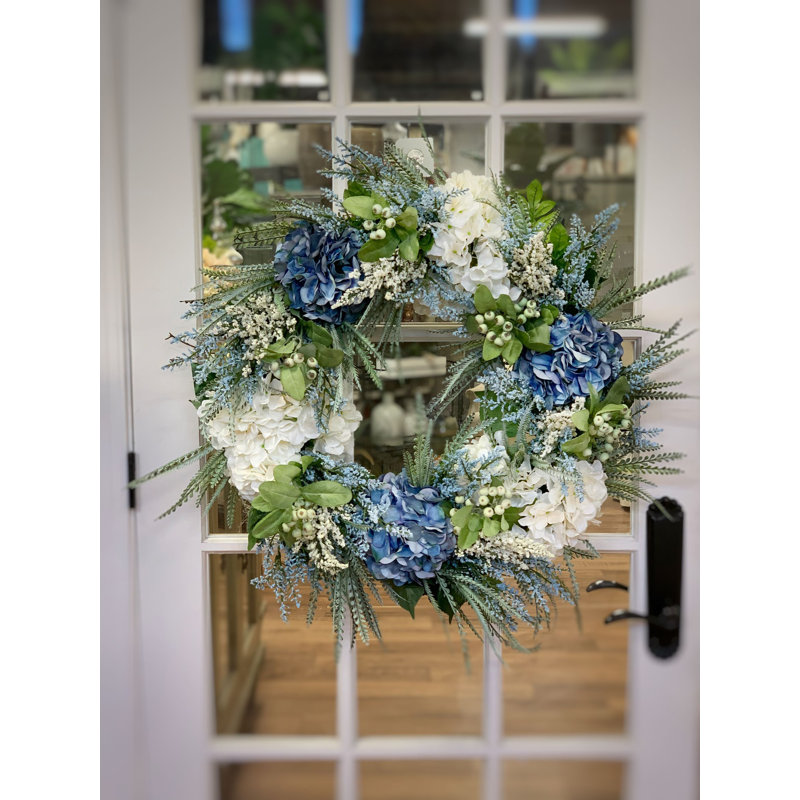 Hydrangea and Heather Door Wreath