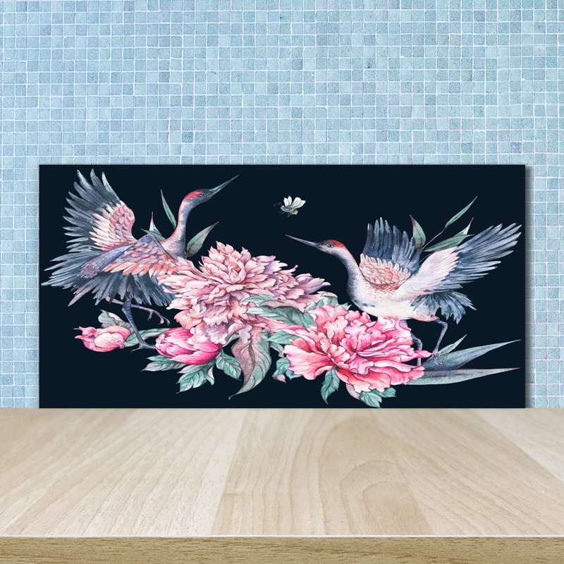 50cm W x 100cm L Glass Peel and Stick Panel