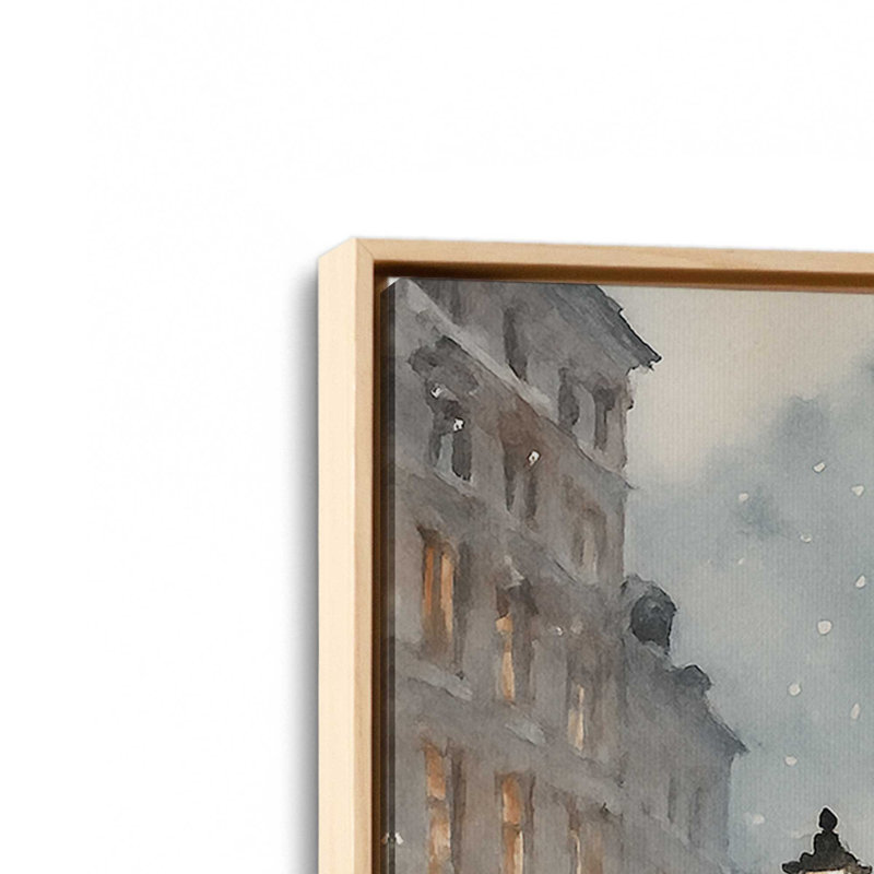 «Town Square Glow», reproduction d'art sur toile, H 8,75 po x l 12,75 po, Érable américain