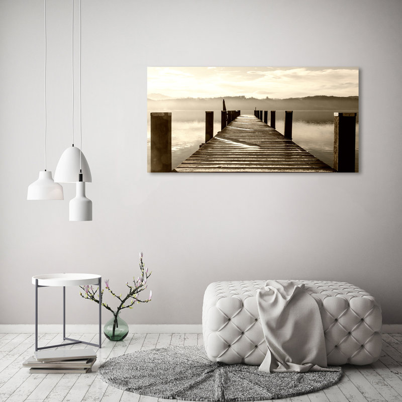 Wooden Pier - Wrapped Canvas Print
