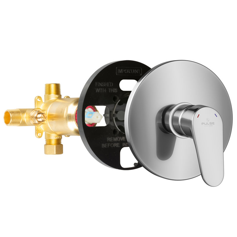 Robinet mélangeur à pression équilibrée Tru-Temp avec garniture ronde, Chrome