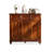 Nut-brown Solid Wood Shoe Storage Bench