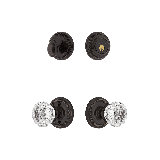 Nostalgic Warehouse Rope Rosette Entry Set with Crystal Knob