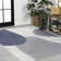Daniel Modern Geometric Organic Shapes Cream/Navy Indoor/Outdoor Rug