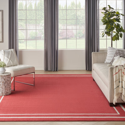 Nourison Essentials Brick Ivory Indoor/Outdoor Area Rug