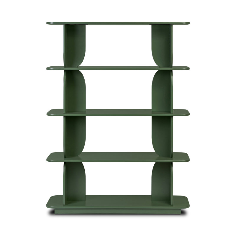 Bibliothèque en bois Padua, Vert