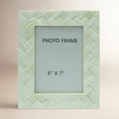 Zephyr Bone Embossed Picture Frame