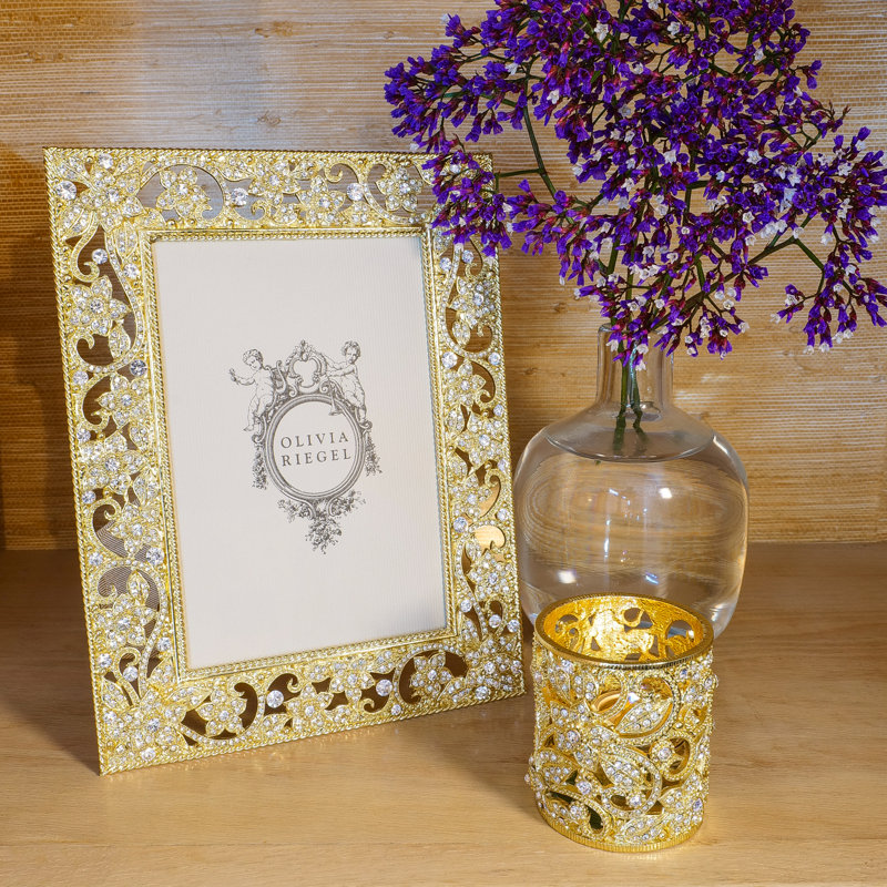 Flora Metal Picture Frame, 8" x 10", Silver