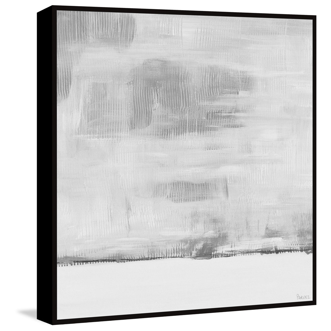 "Tall Fence" Floater Framed Painting Print On Canvas