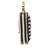 Mona Black Striped Designer Standing Accent Clock