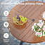 Ensemble de salle à manger de patio 6 personnes avec chaises en osier PE-939043184