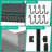 3-Tier Commercial-Grade Heavy-Duty Metal Rolling Cart — Storage Cart with Handle and Shelf Liners