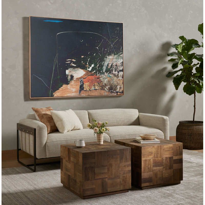 Class Print by Dan Hobday, 50" H x 72" W x 2" D, Natural Framed