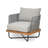 Lucca Outdoor Acacia Wood Chair,Grey-13750463