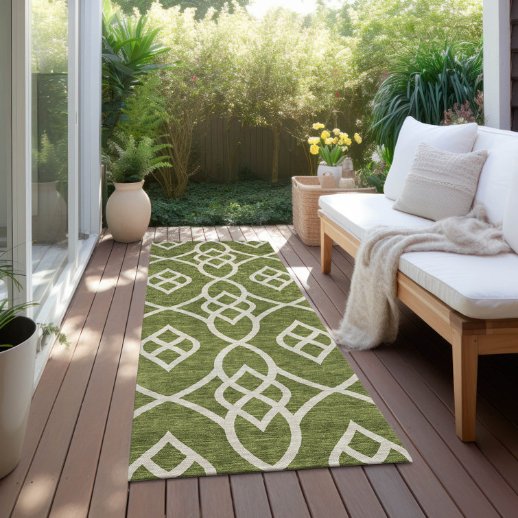 Malek Indoor/Outdoor Area Rug with Non-Slip Backing