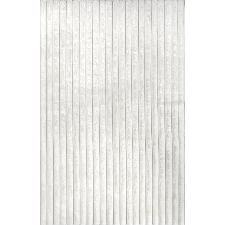 Kai SuperiorWash Stripe Faux Rabbit Machine Washable Area Rug