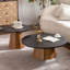 Table basse ronde pour table de salon robuste à piédestal facile à assembler-994490876