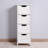White Bathroom Storage Cabinet, Freestanding Cabinet With Drawers