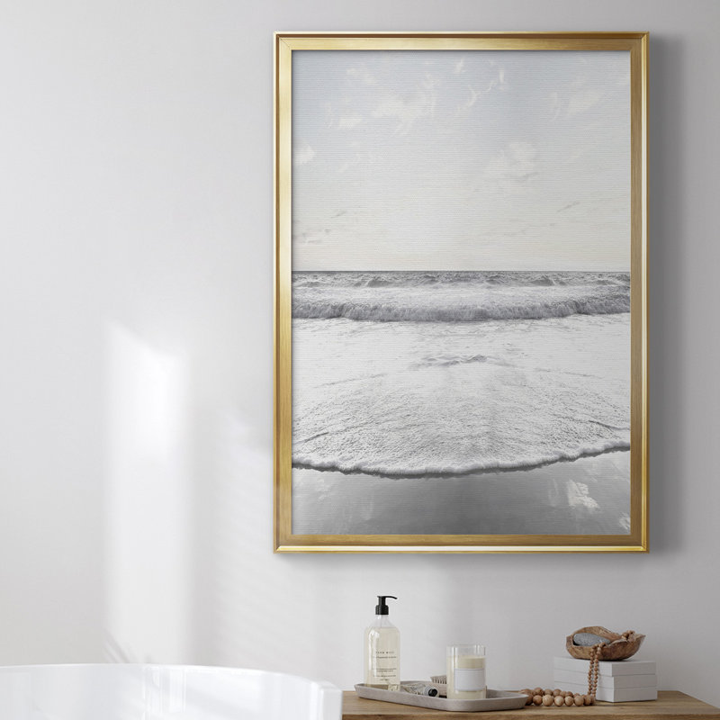 " Serene Shore ", Gold, 42.5" H x 30.5" W x 1" D