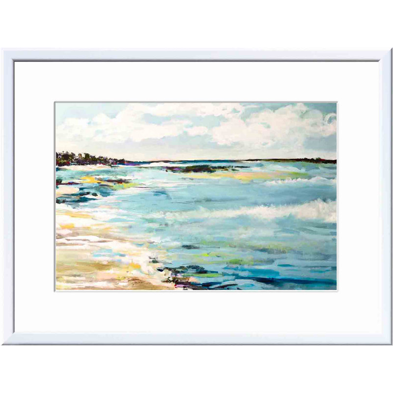 Beach Surf III by Karen Fields, White, 36"H x 24"W