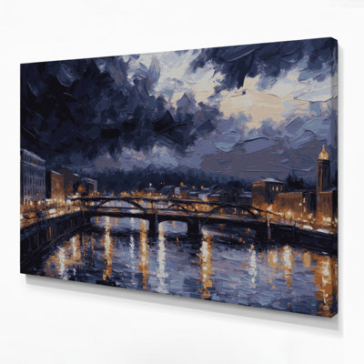 Cities Portland OR Gray Canvas Wall Art