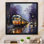 Train Industrial Elegance Pointillism II - Transportation Wall Art Prints