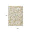 Tapis intérieur lavable abstrait doré 9 pi x 12 pi