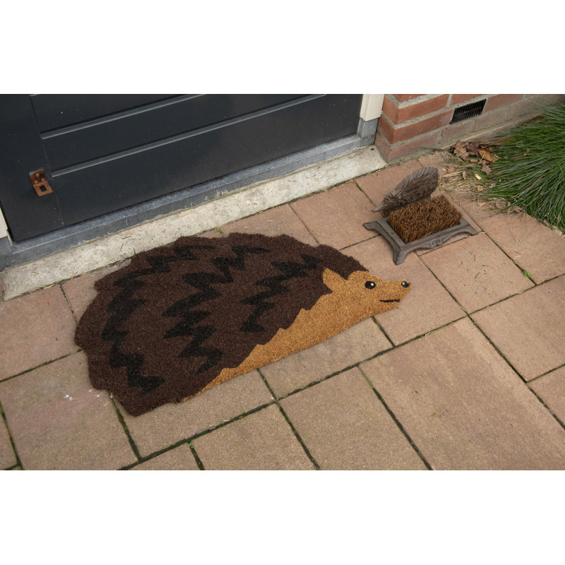 Coir Doormat Hedgehog