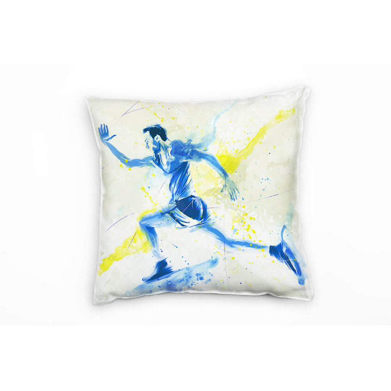 Running Square Throw Cushion