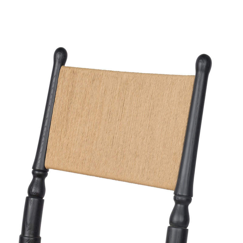 Fayth Bar Stool, Stained Black Ash, Bar Stool (29.5" Seat Height)