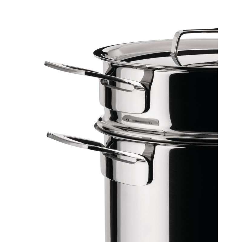 Alessi 5.28 Quarts Stainless Steel Steamer Pot