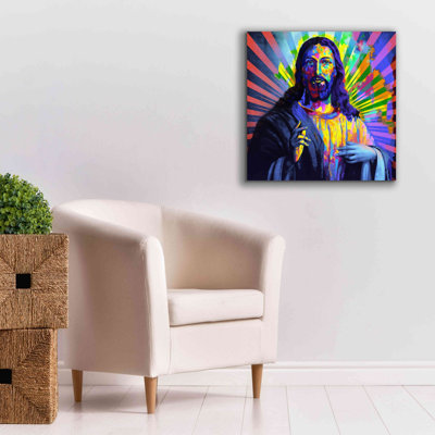«Colorful Christ I» par Epic Art Portfolio, art mural sur toile