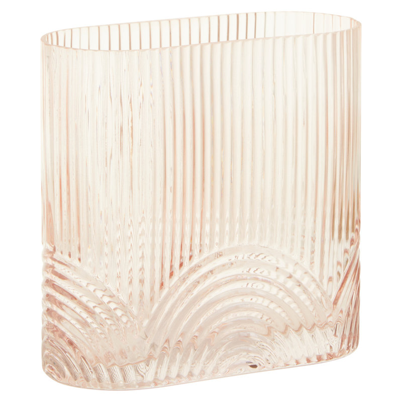 Chronister Handmade Glass Table Vase, 18cm H x 18.5cm W x 9cm D