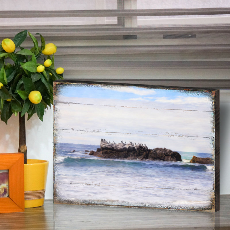 Art mural de la collection Wall Block, collection Rock At The Shore | Nature Wonders, H 7,5 po x l 5 po x P 0,75 po