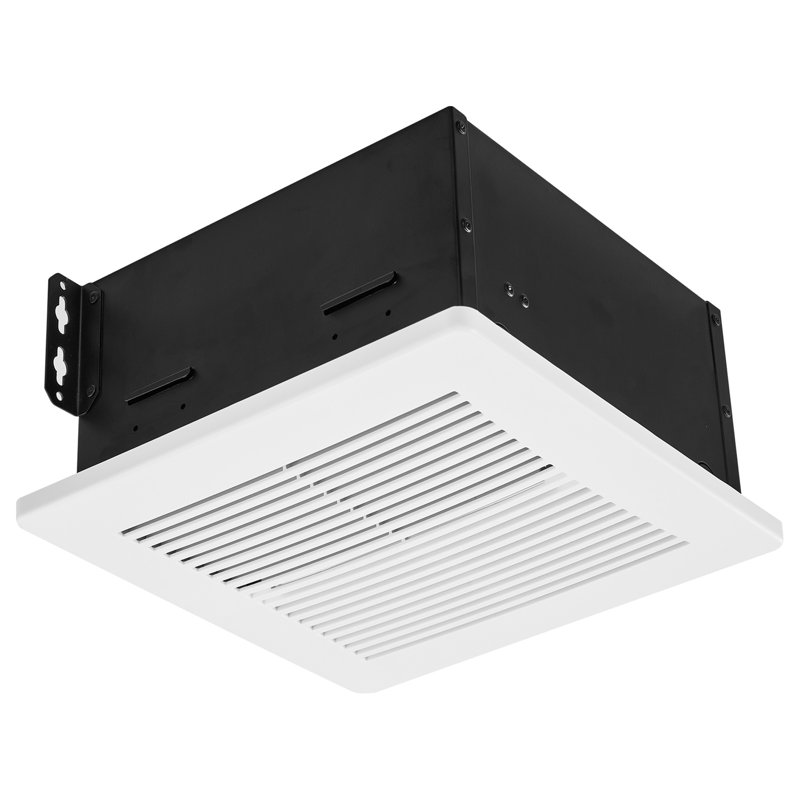 Ventilateur de salle de bain pour salle de bain, évent de salle de bain de 80 pi³ / min, ventilateur de plafond à moteur à faible bruit de qualité supérieure, conduit standard de 4 pouces pour salle de lavage, salle de rangement, ventilation domestique, blanc