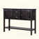 Solid Wood Sideboard Console Table With 2 Drawers And Cabinets And Bottom Shelf, Retro Style Storage Dining Buffet Server Cabinet For Living Room Kitchen Dining Room